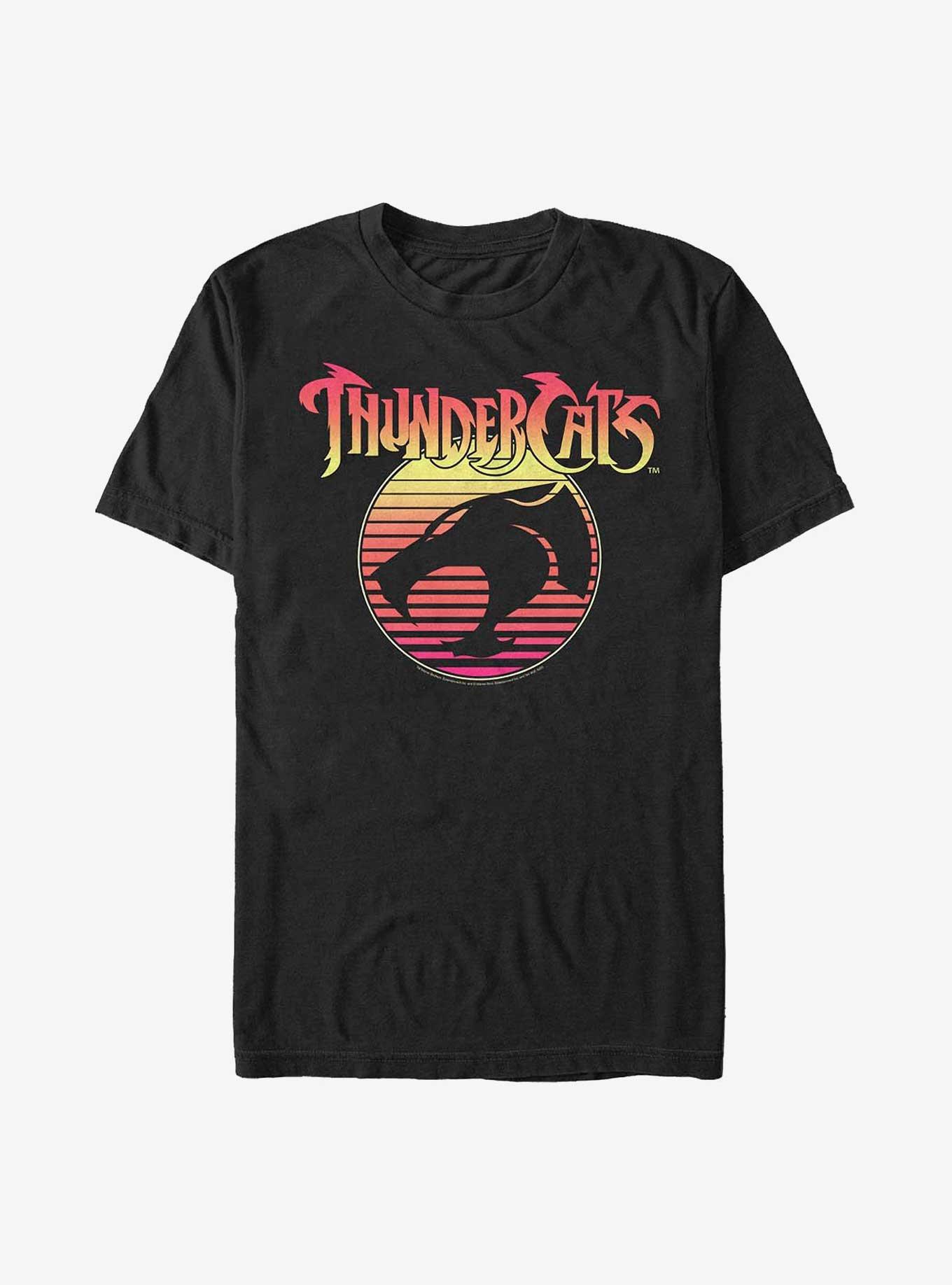 Thundercats 80s Sunset Logo T-Shirt, BLACK, hi-res