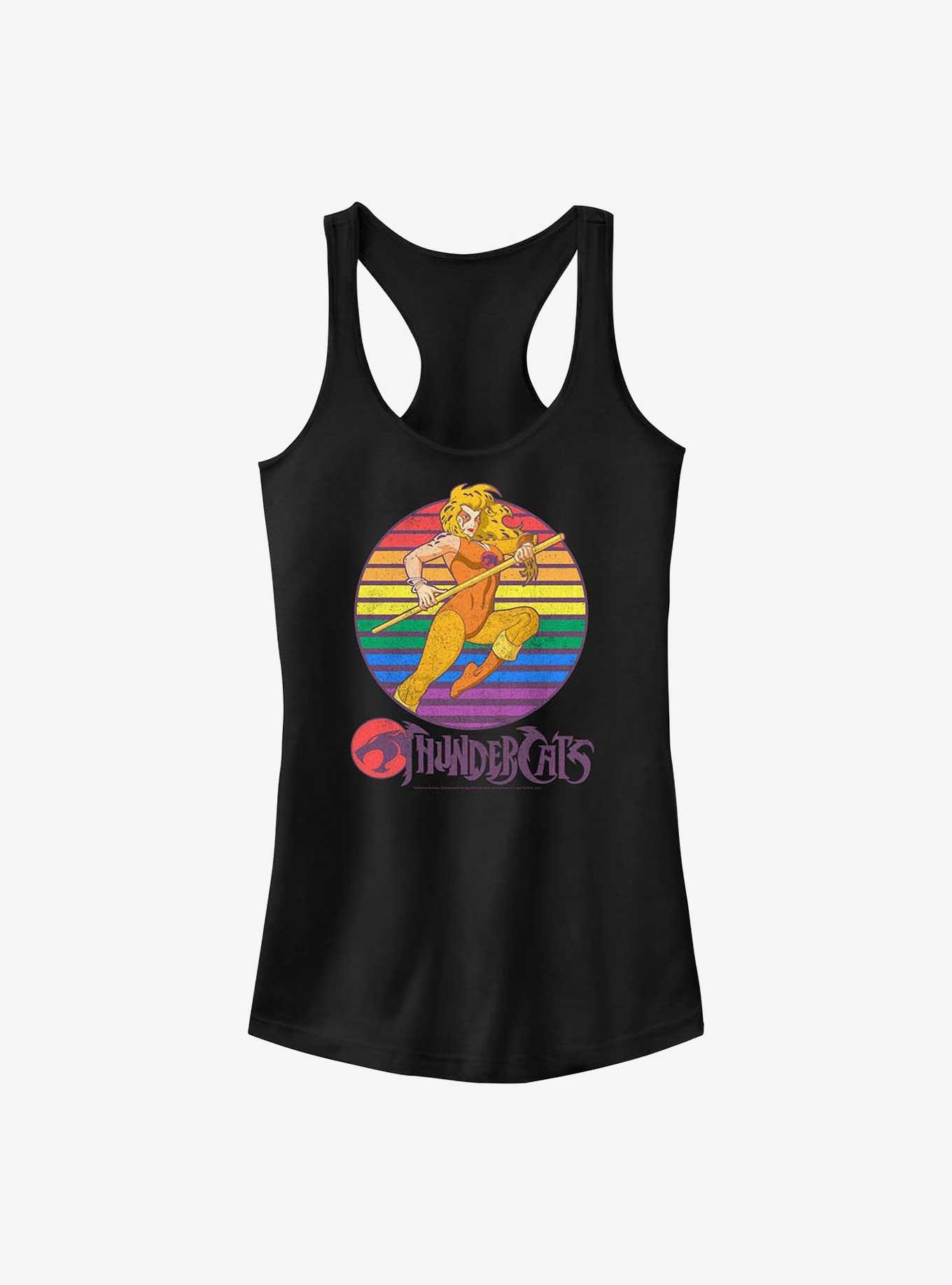 Thundercats Cheetara Retro Sunset Girls Tank, BLACK, hi-res