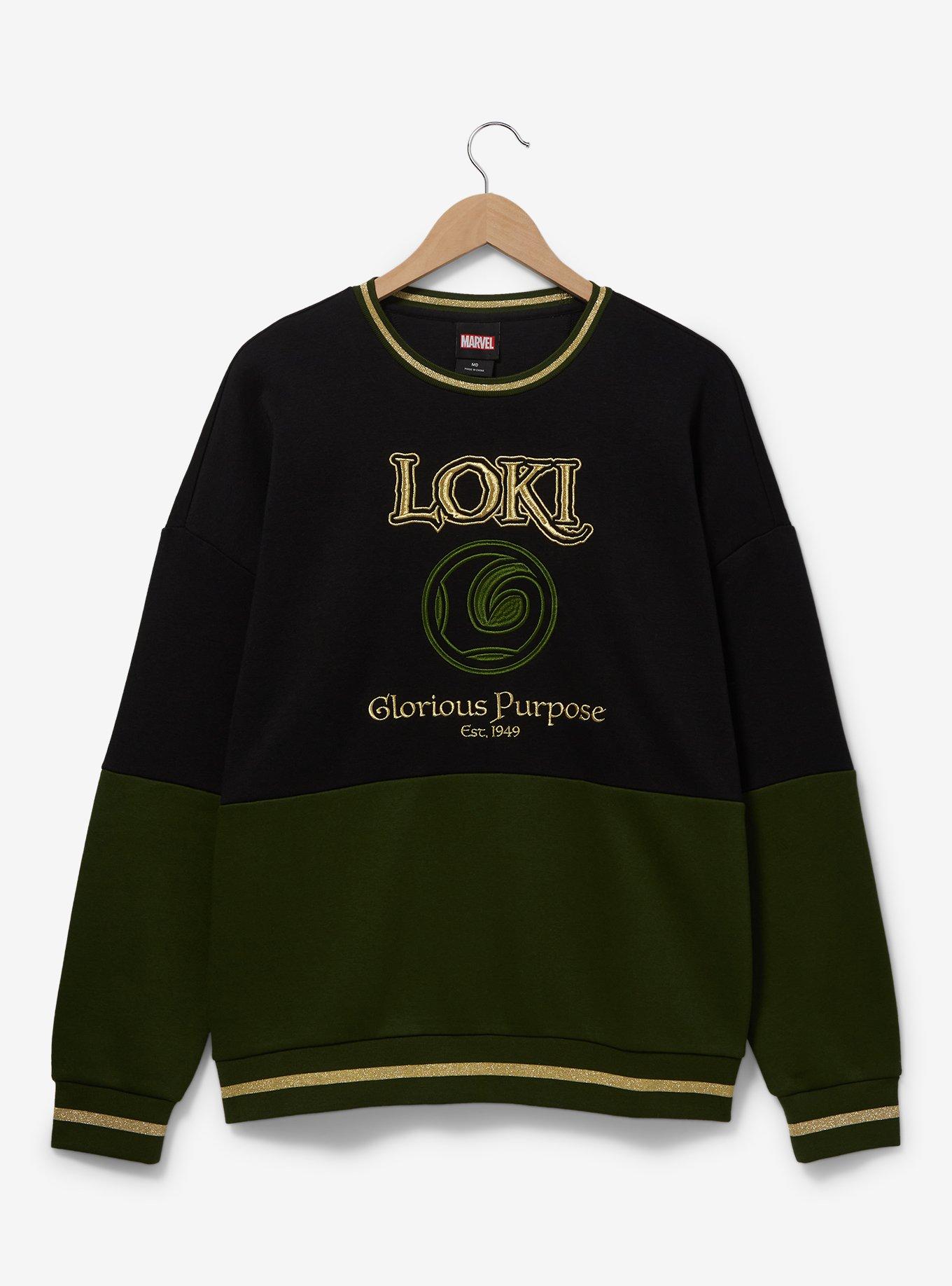 Marvel Loki Panel Crewneck BoxLunch Exclusive BoxLunch