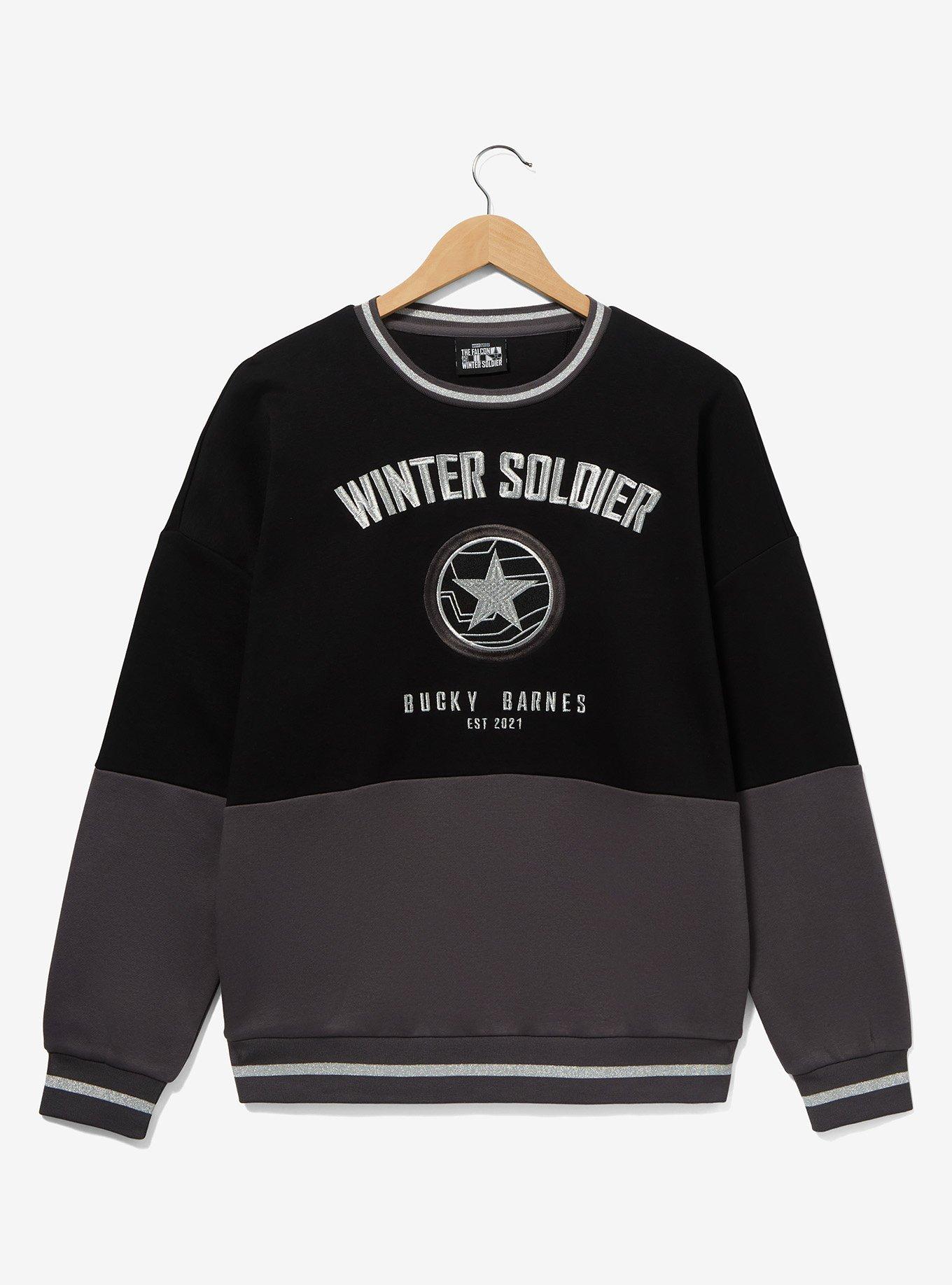 Marvel Winter Soldier Panel Crewneck - BoxLunch Exclusive, MULTI, hi-res