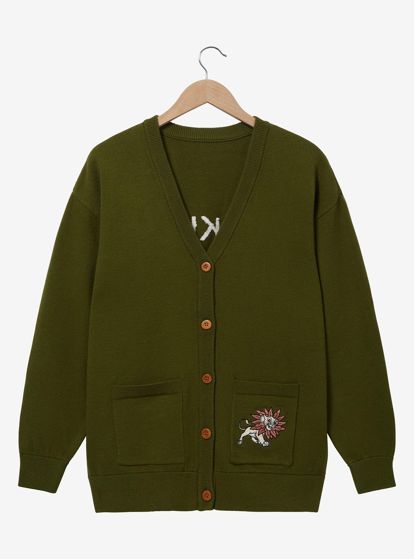 Disney The Lion King Hakuna Matata Women's Cardigan - BoxLunch Exclusive, GREEN, hi-res