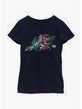 The Legend of Zelda: Tears of the Kingdom Sidon Logo Youth Girls T-Shirt, NAVY, hi-res