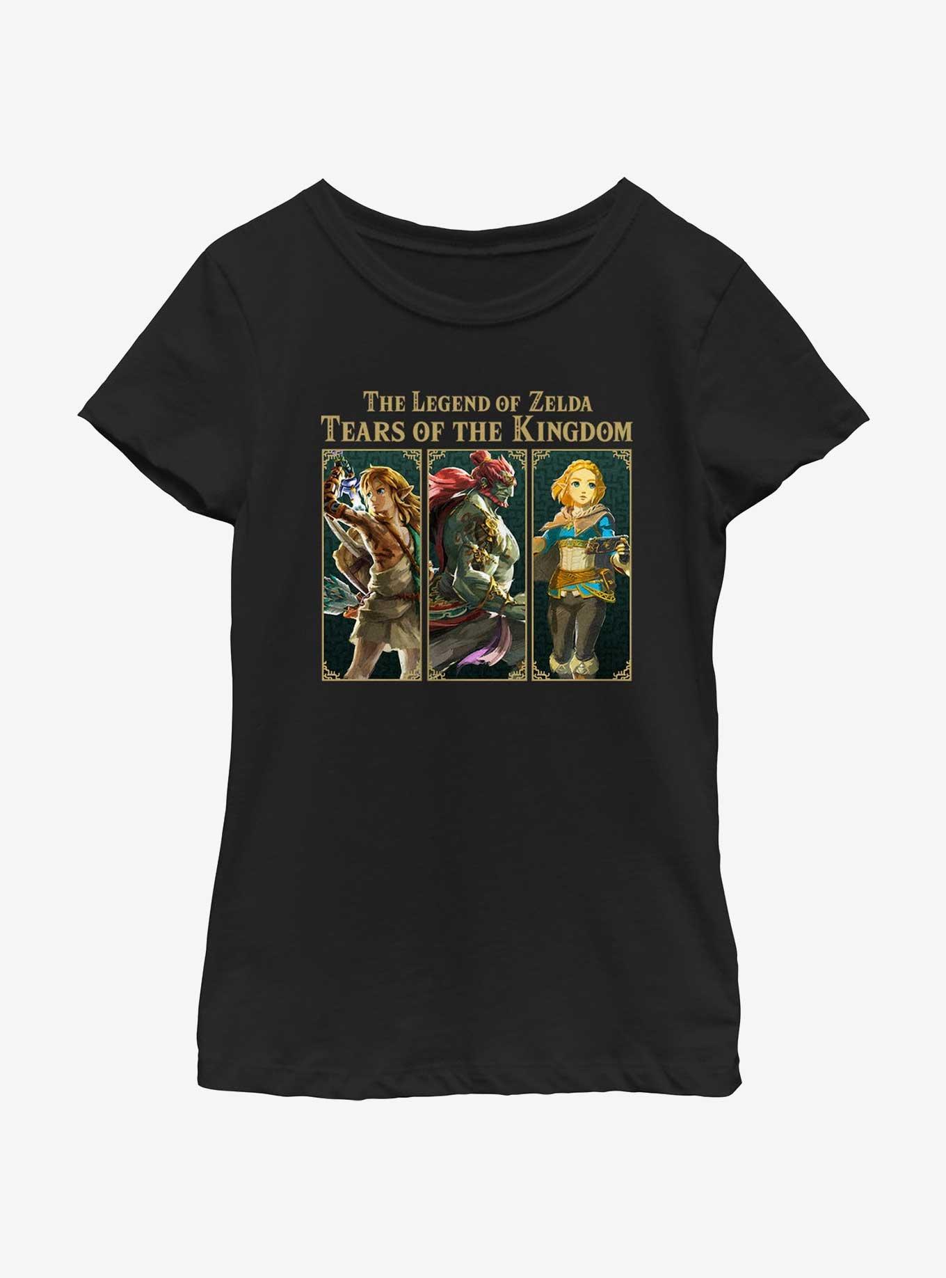 The Legend of Zelda: Tears of the Kingdom Trio Box Up Youth Girls T-Shirt, , hi-res