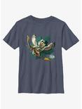 The Legend of Zelda: Tears of the Kingdom Tulin Logo Youth T-Shirt, NAVY HTR, hi-res