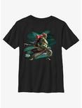 The Legend of Zelda: Tears of the Kingdom Ganondorf Logo Youth T-Shirt, BLACK, hi-res
