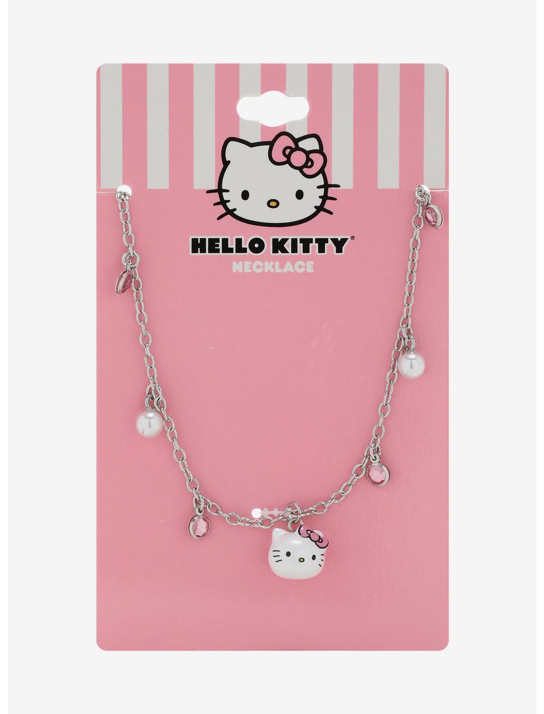 Hello Kitty Pearl Gem Necklace, , hi-res