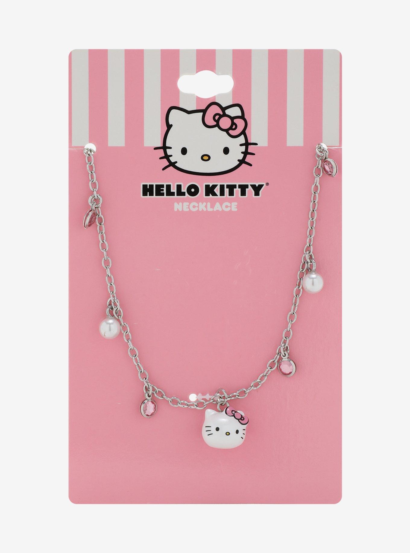 Hello Kitty Pearl Gem Necklace, , hi-res