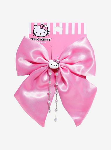 Hello Kitty Pink Pearl Bow Hair Clip | Hot Topic