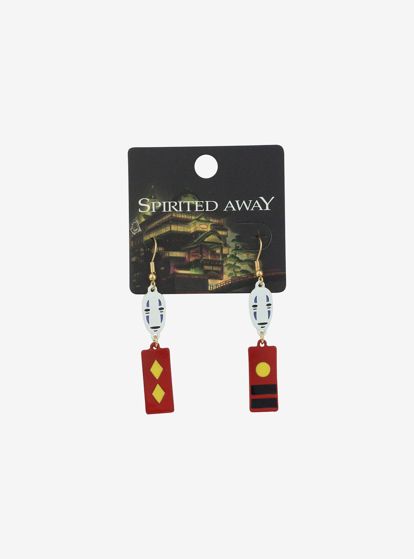 Studio Ghibli Spirited Away No-Face Bath Token Drop Earrings, , hi-res