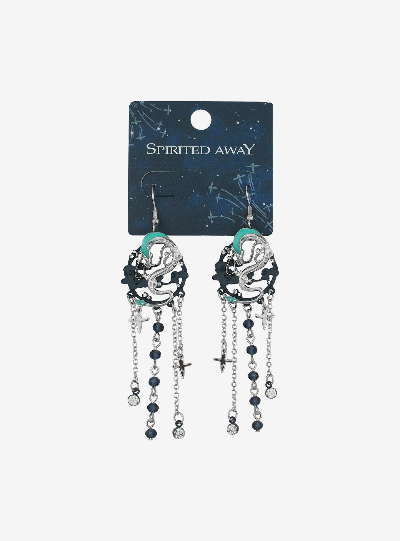 Studio Ghibli Spirited Away Haku Bling Drop Earrings, , hi-res