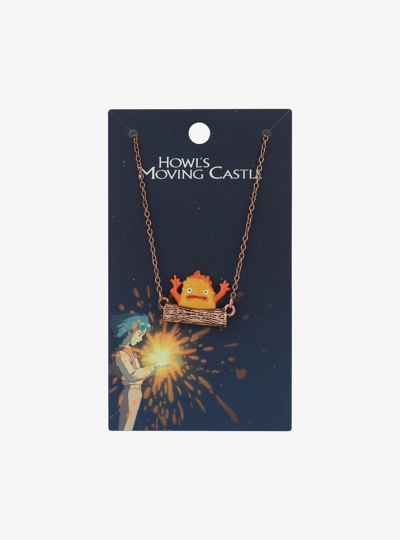 Studio Ghibli Howl's Moving Castle Calcifer Log Pendant Necklace, , hi-res