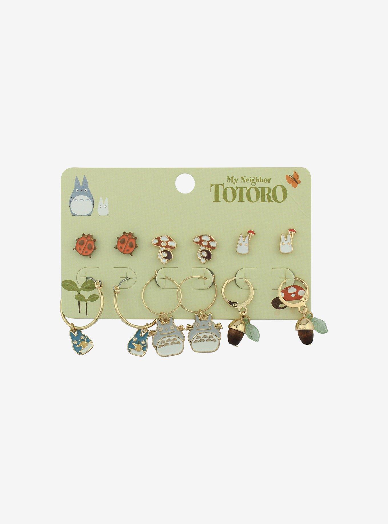 Studio Ghibli My Neighbor Totoro Acorn Mushroom Earring Set