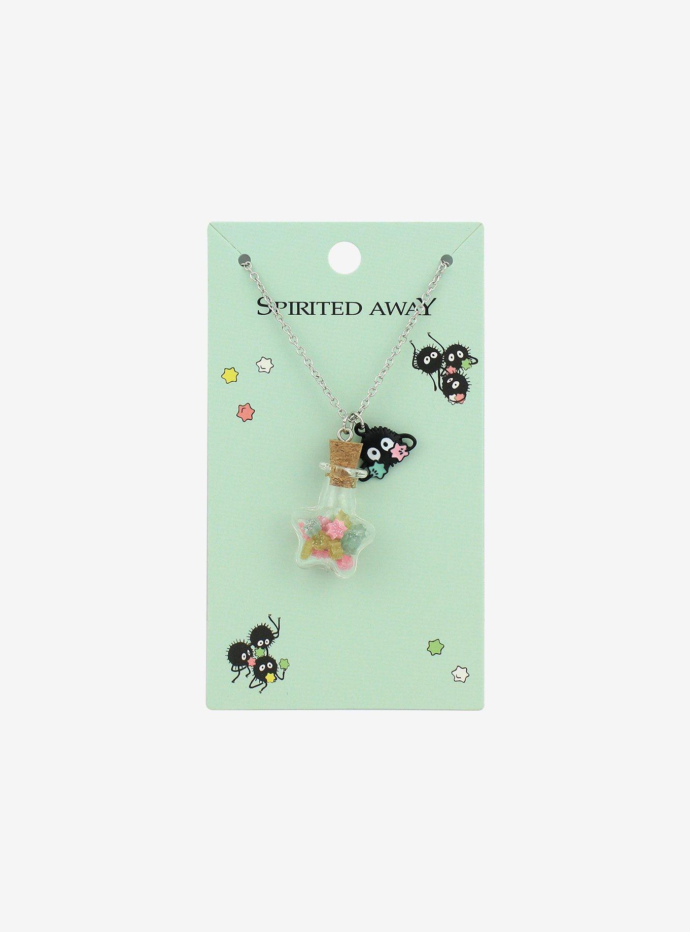 Studio Ghibli Spirited Away Soot Sprite Candy Bottle Pendant Necklace