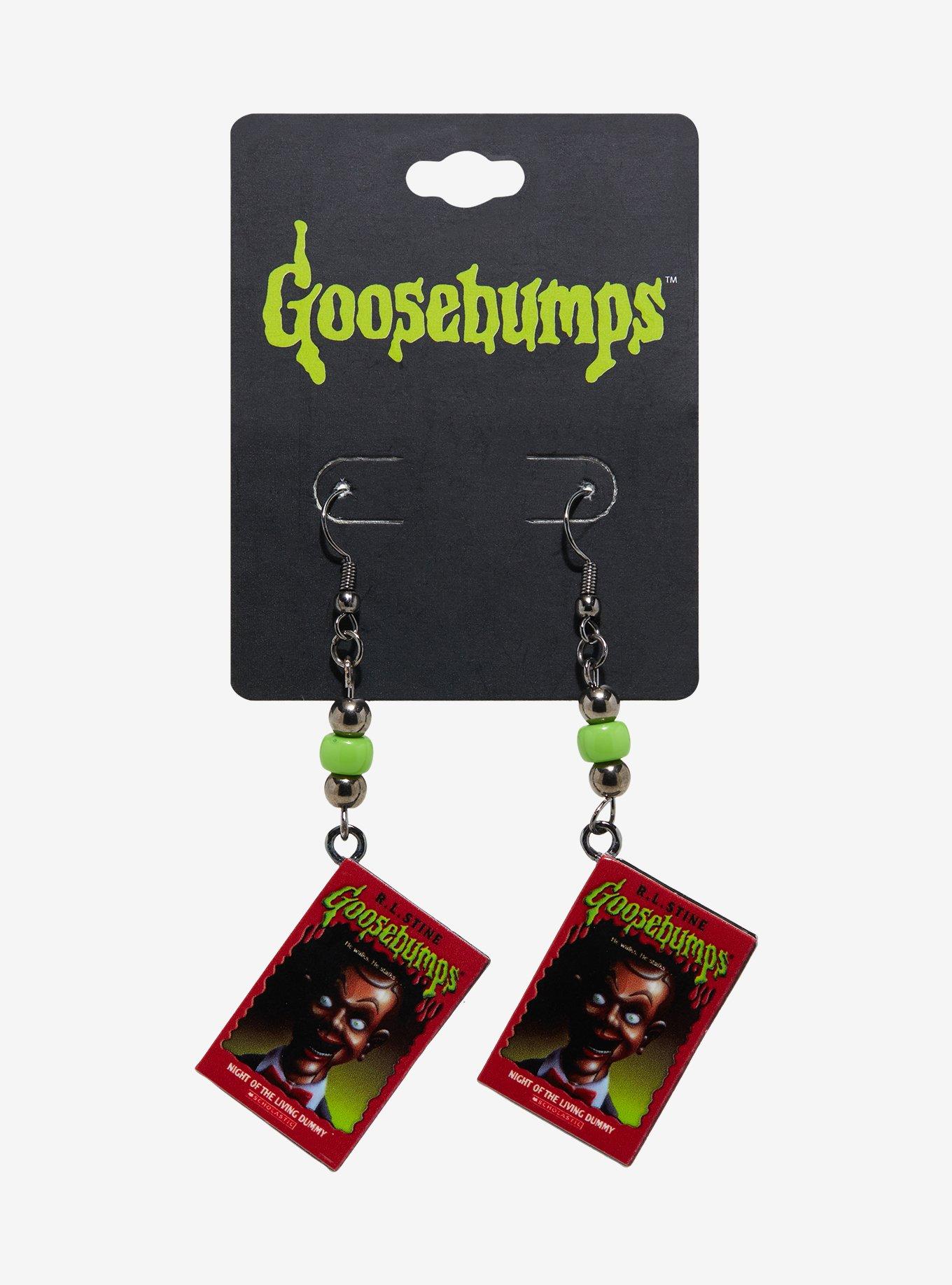 Goosebumps Living Dummy Book 3D Drop Earrings