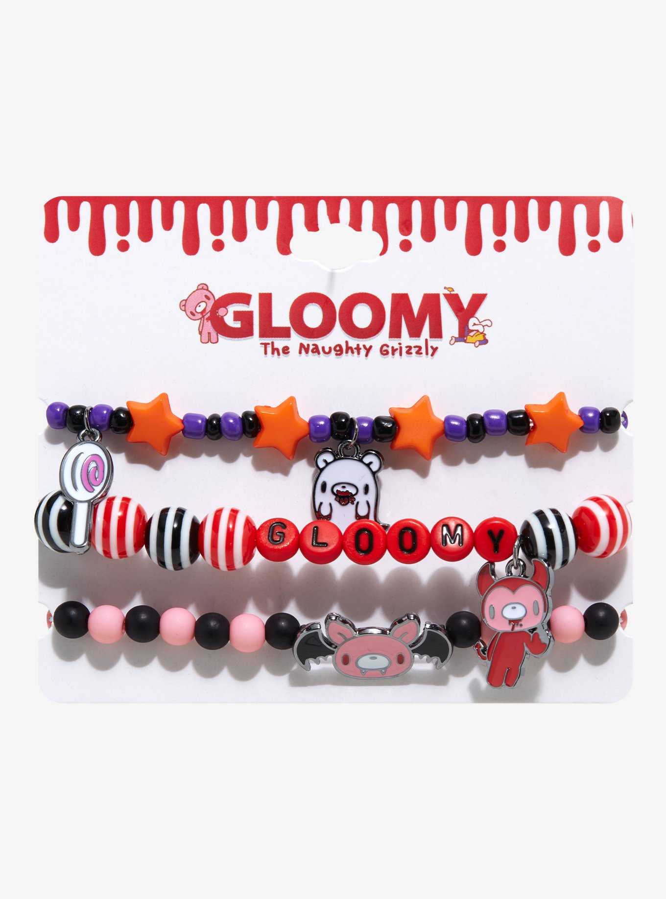 Gloomy Bear Halloween Costume Bracelet Set, , hi-res