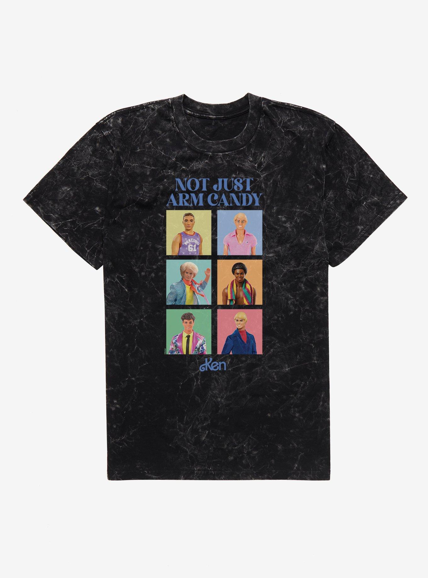 Barbie Not Just Arm Candy Mineral Wash T-Shirt, BLACK MINERAL WASH, hi-res