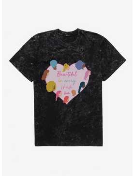 Barbie Beautiful In Every Shade Mineral Wash T-Shirt, , hi-res