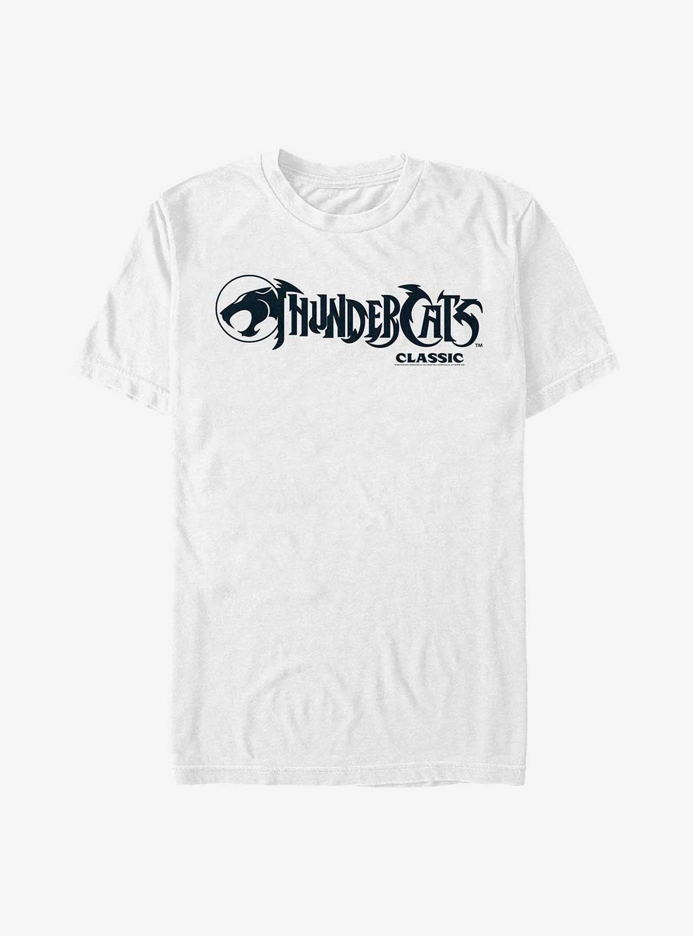 Thundercats Logo Black And White T-Shirt, WHITE, hi-res