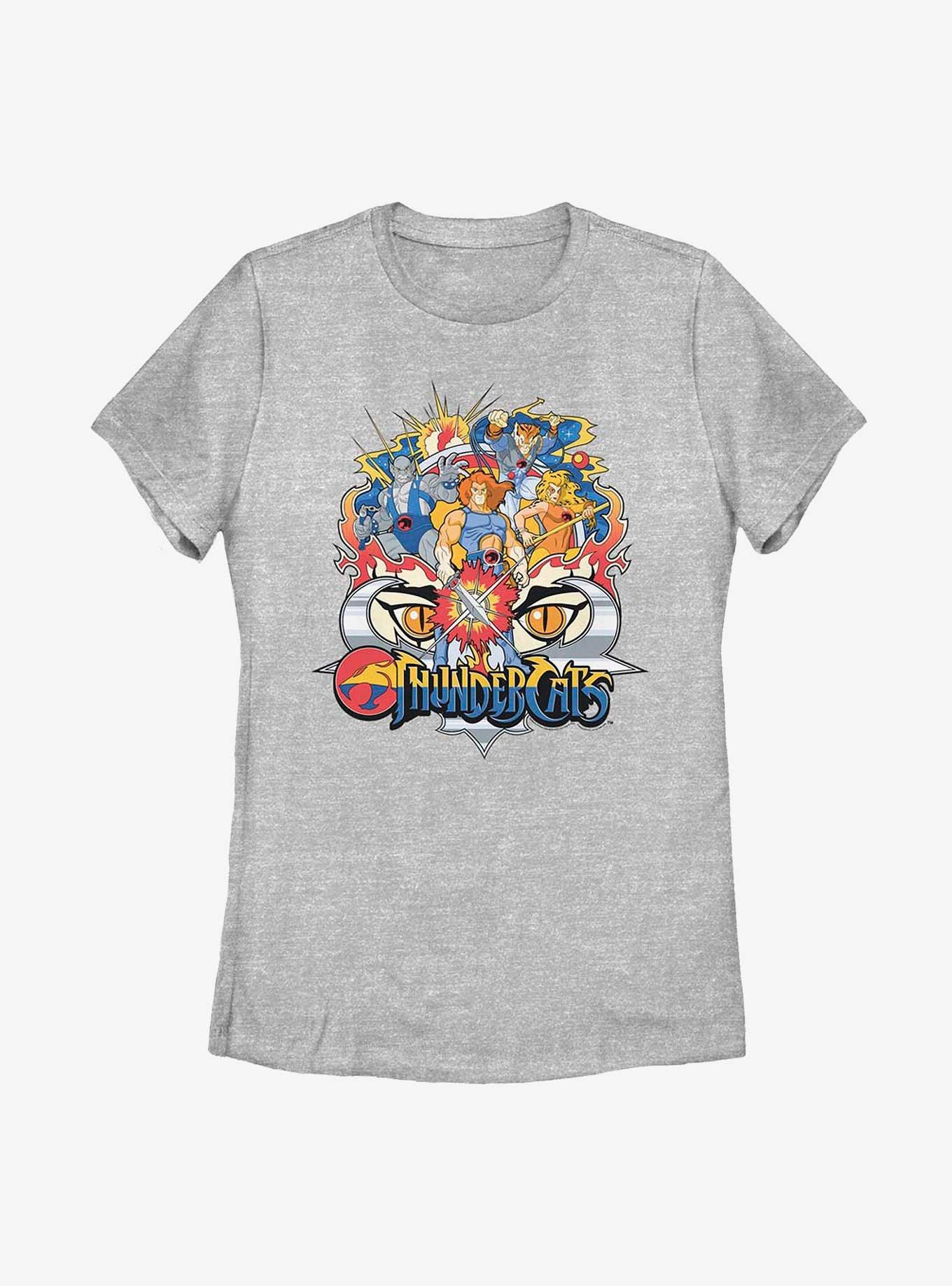 Thundercats Group Badge Womens T-Shirt, ATH HTR, hi-res