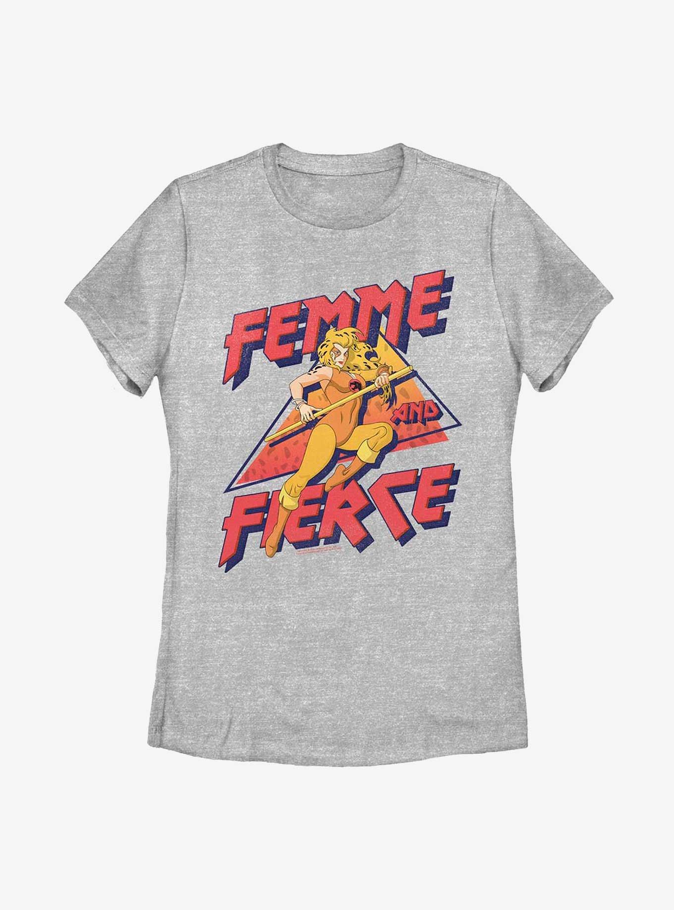 Thundercats Fierce Femme Cheetara Womens T Shirt GREY BoxLunch