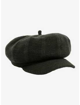 Grunge Green Knit Cabbie Hat, , hi-res