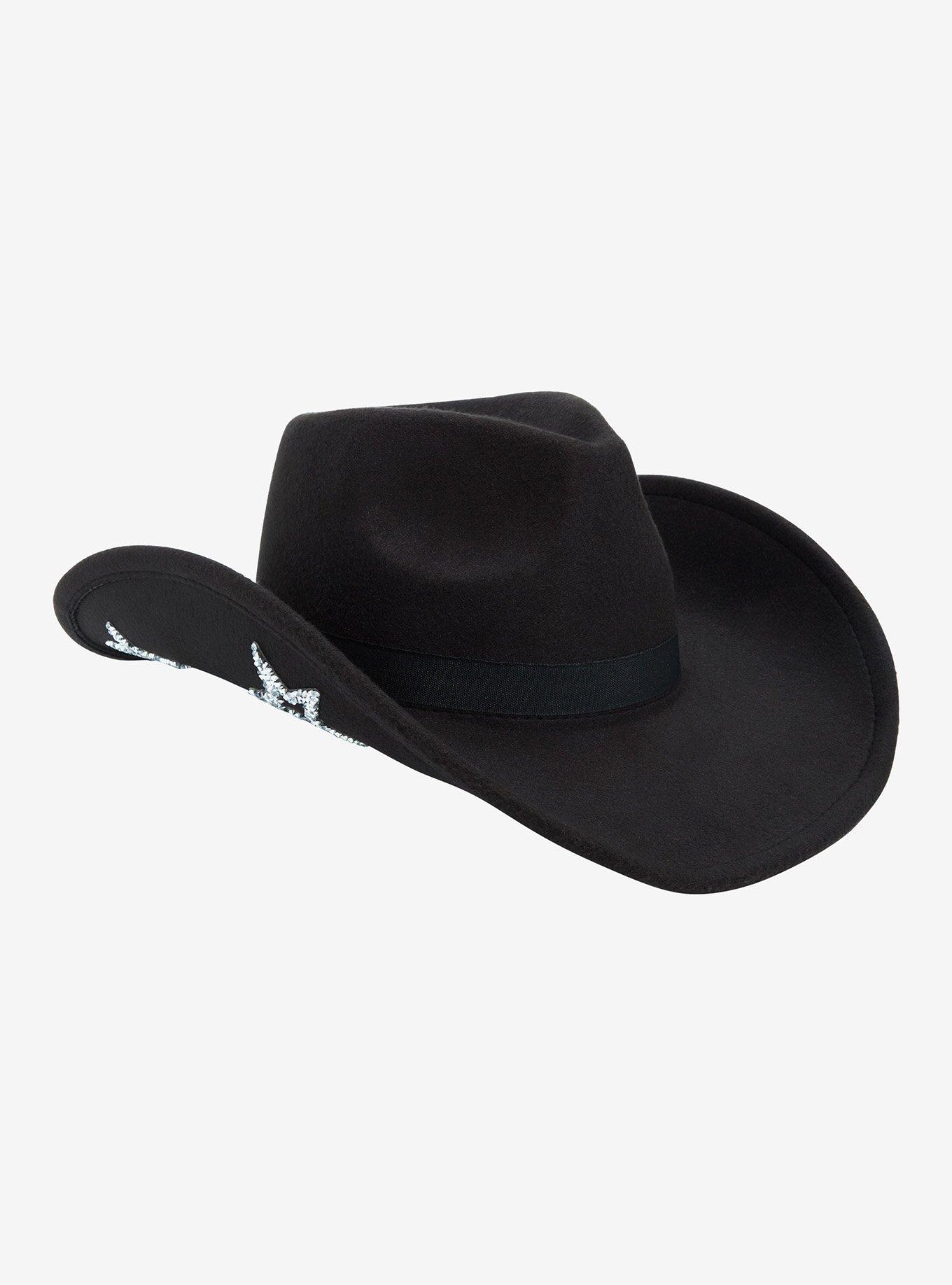 Black Rhinestone Star Cowboy Hat | Hot Topic