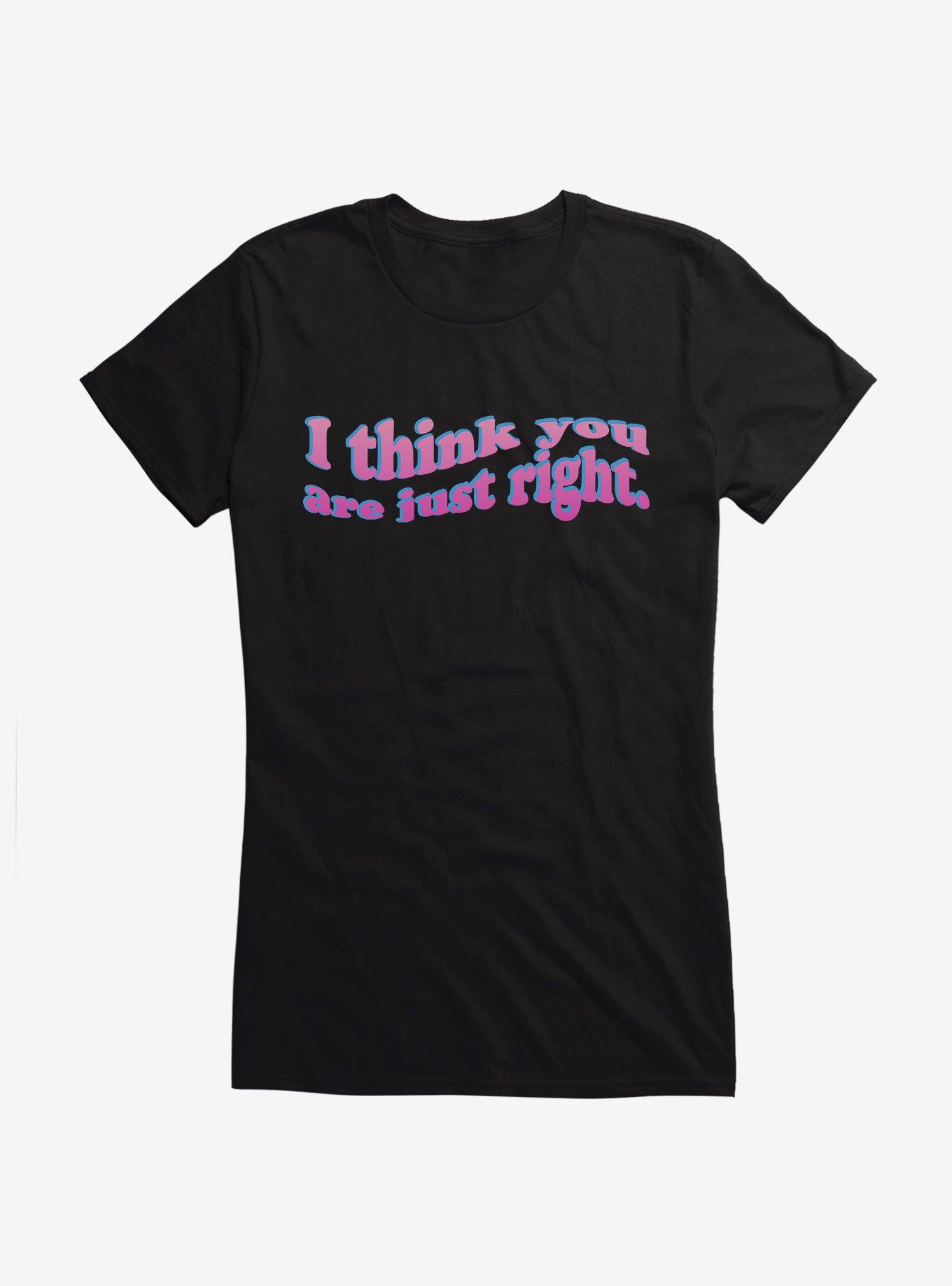 Barbie The Movie Just Right Girls T-Shirt
