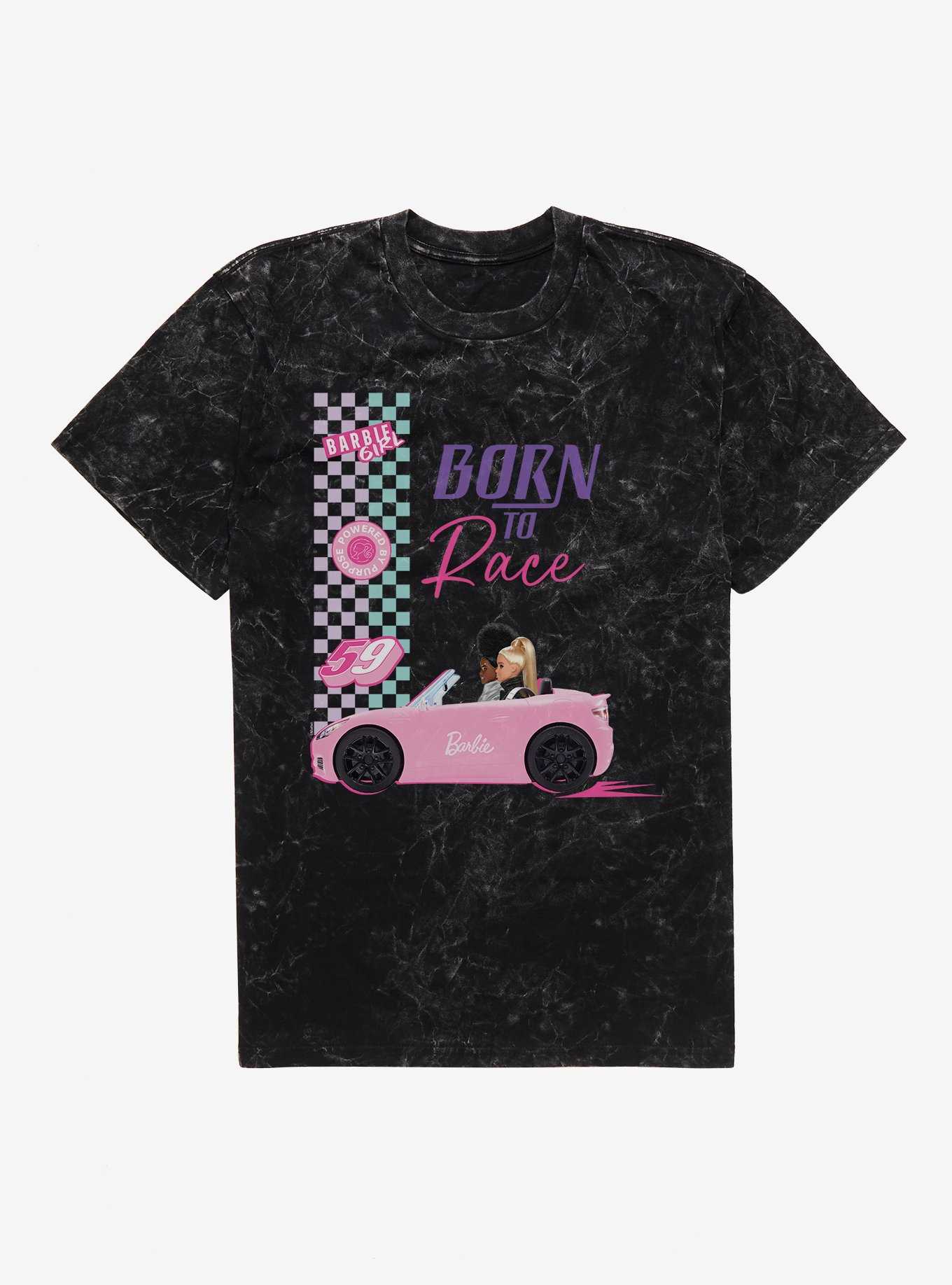 Barbie Born To Race Mineral Wash T-Shirt, , hi-res