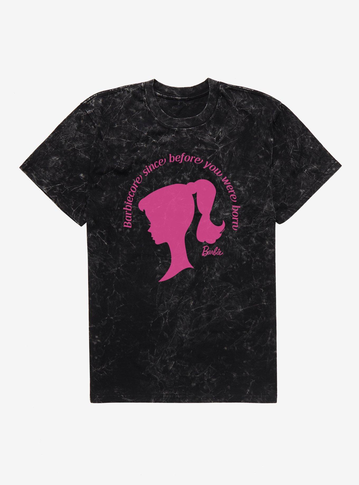 Barbie Barbicore Since Before You Were Born Mineral Wash T-Shirt, BLACK MINERAL WASH, hi-res