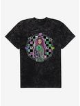 Barbie Extra Doll Green Glam Chain Mineral Wash T-Shirt, BLACK MINERAL WASH, hi-res
