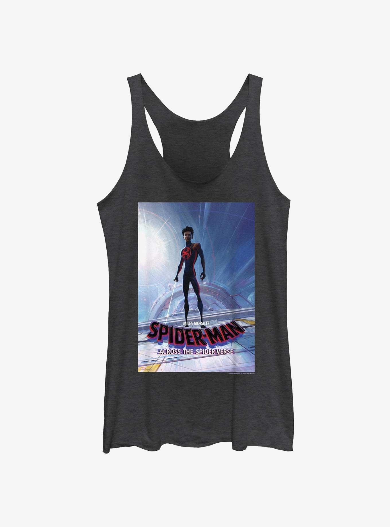 Spider-Man: Across The Spider-Verse Miles Morales Poster Girls Tank, BLK HTR, hi-res