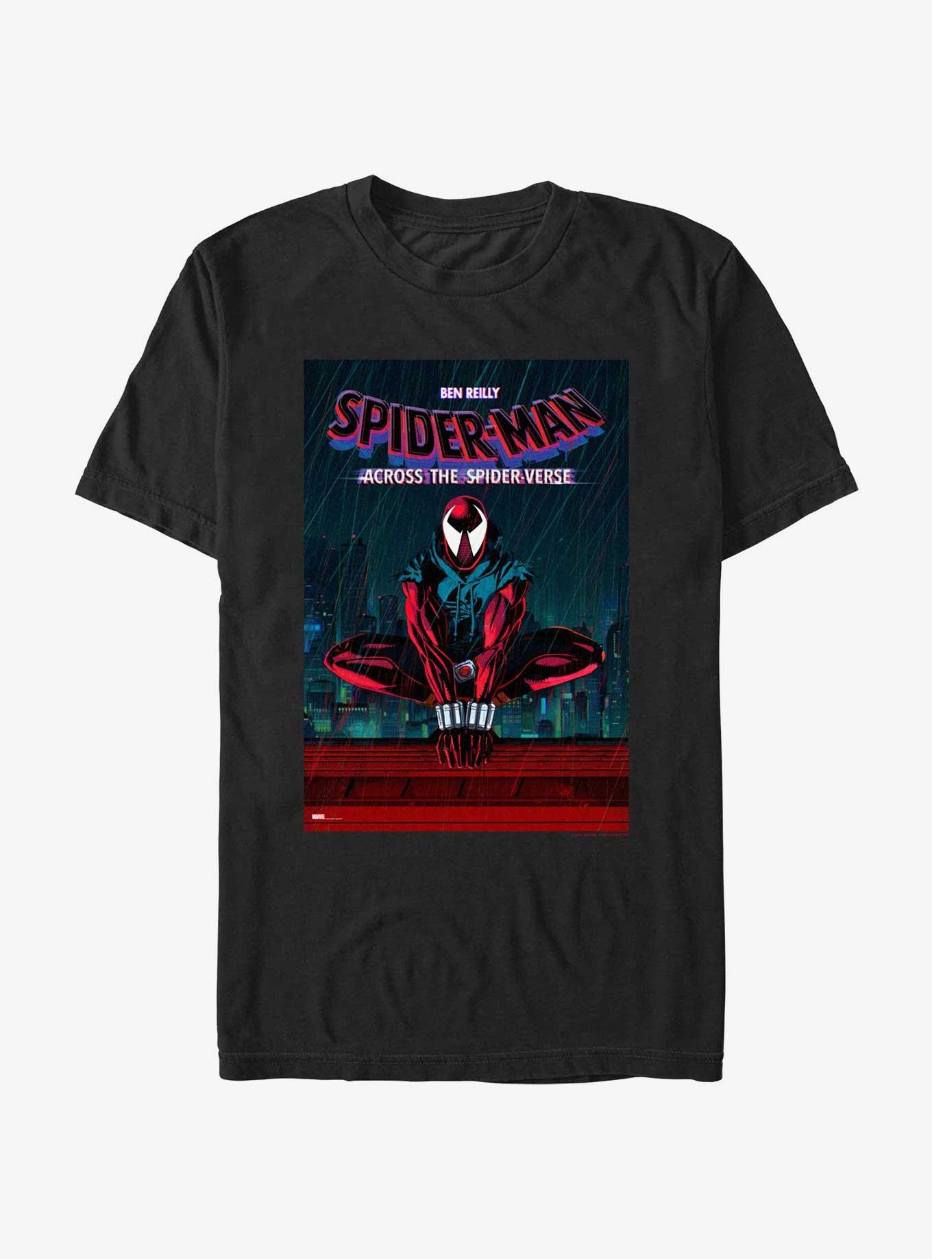 Spider-Man: Across The Spider-Verse Scarlet-Spider Poster T-Shirt, BLACK, hi-res