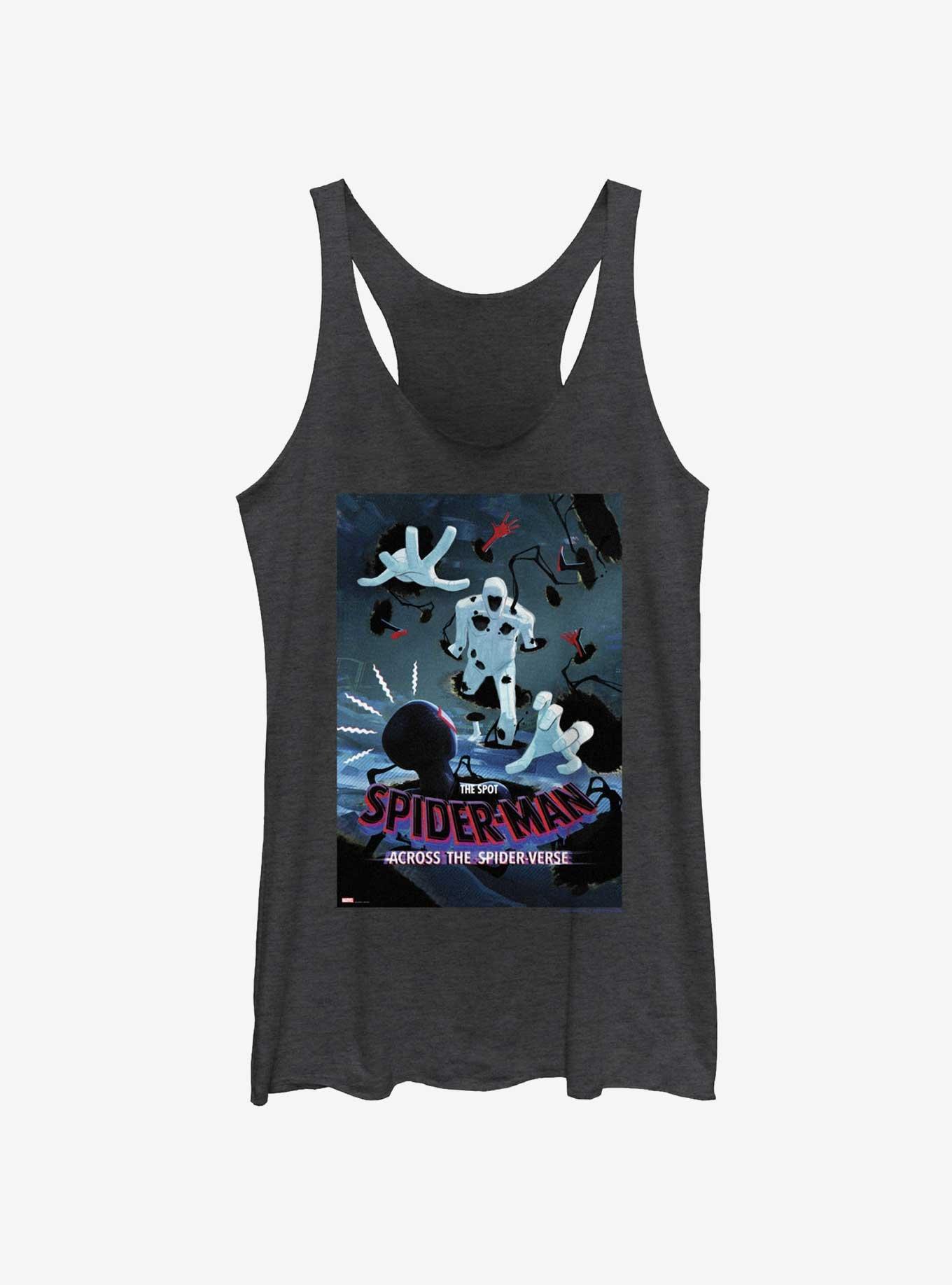 Spider-Man: Across The Spider-Verse The Spot Poster Womens Tank Top, BLK HTR, hi-res
