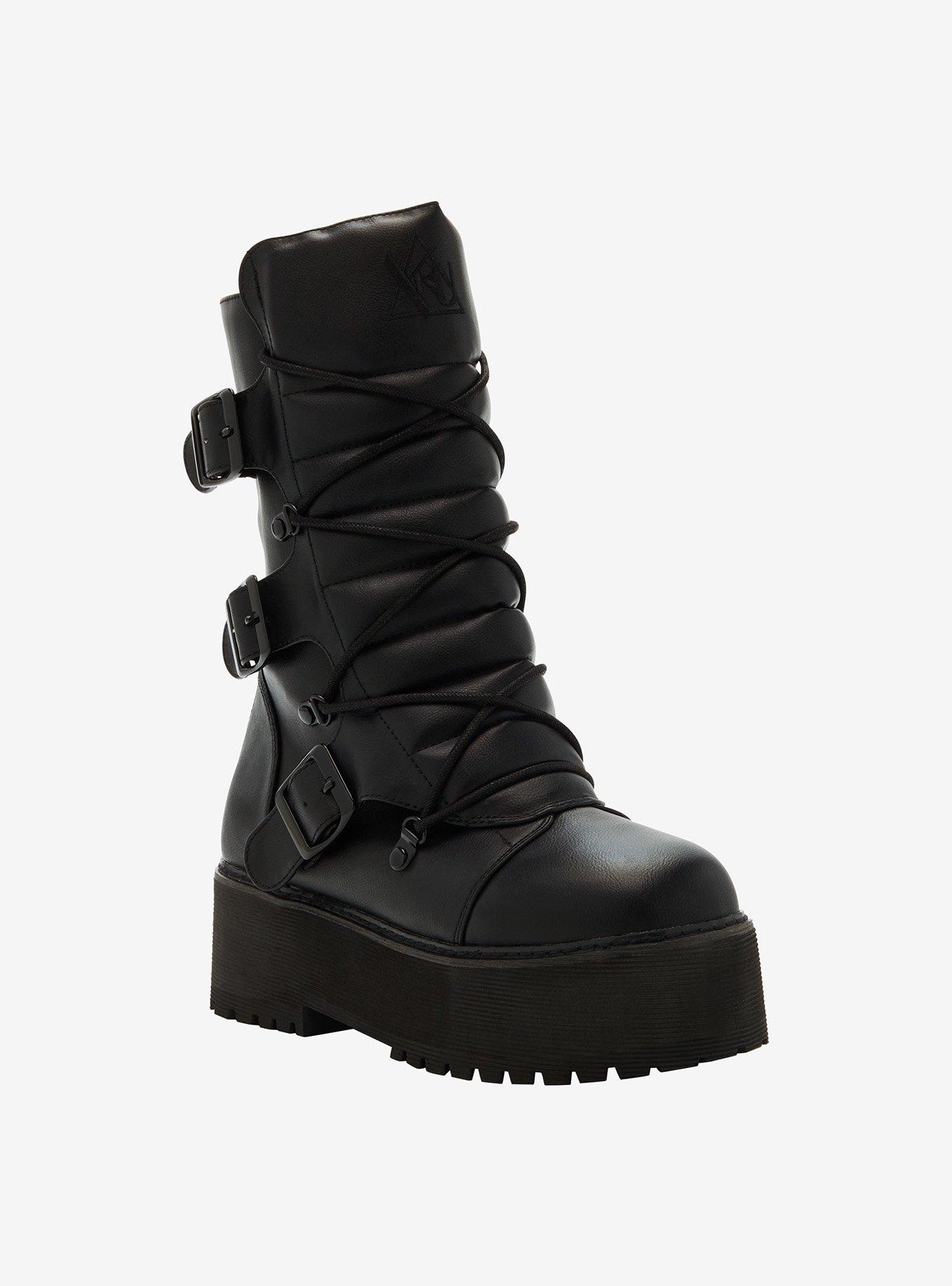 Biker hotsell platform boots