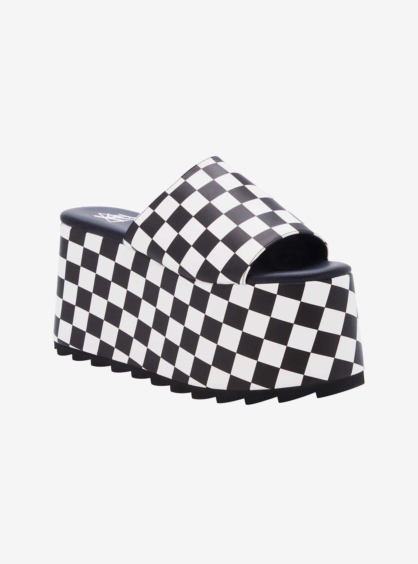Checkerboard Pillow Slides // Pink