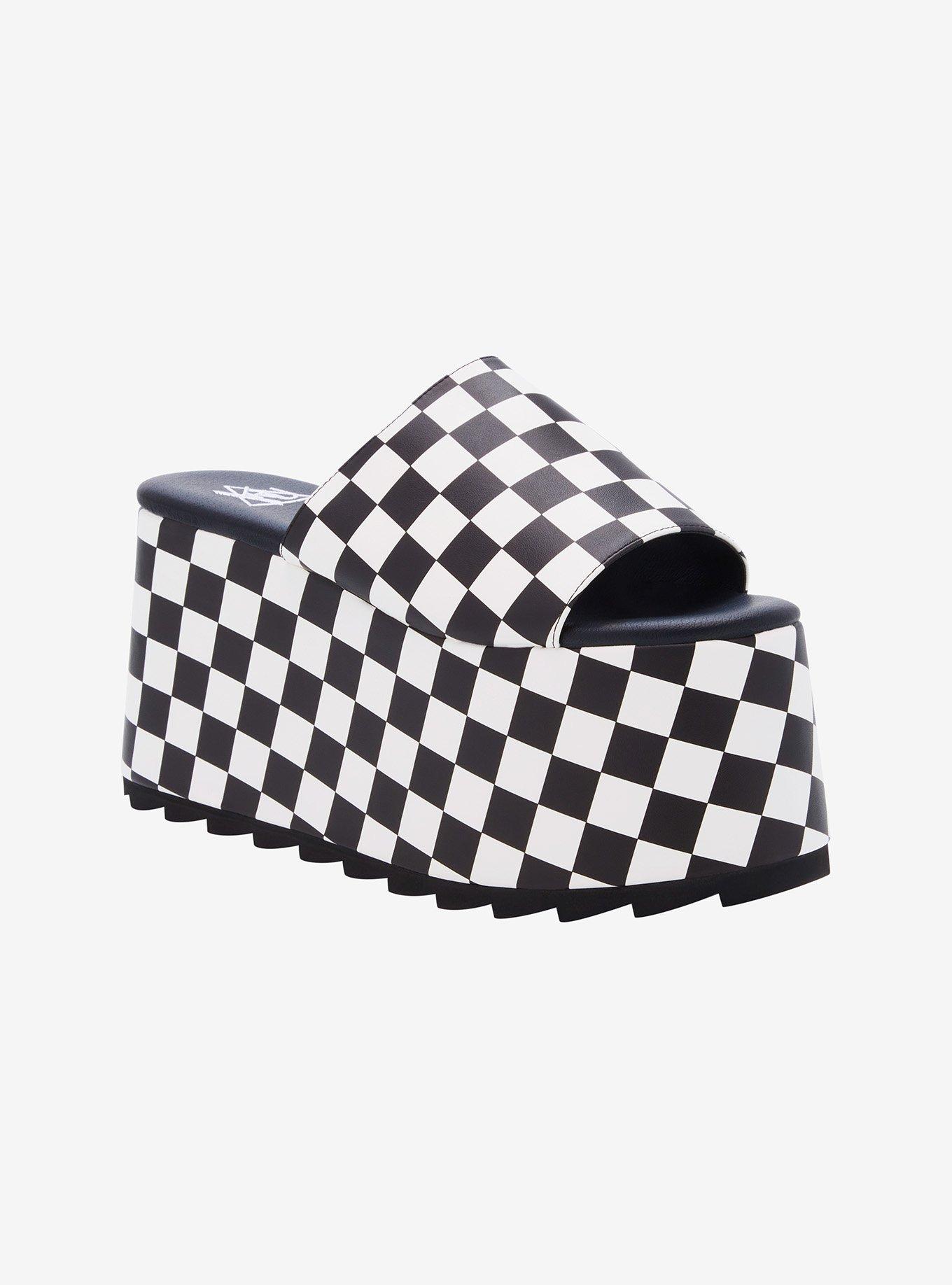 靴 AMAIL/Black tea platform sandal Malik Satin Platform Heel Sandal – Footnotes