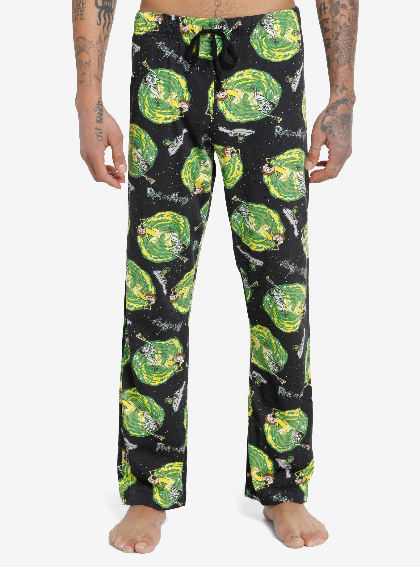 Rick And Morty Portals Pajama Pants, , hi-res