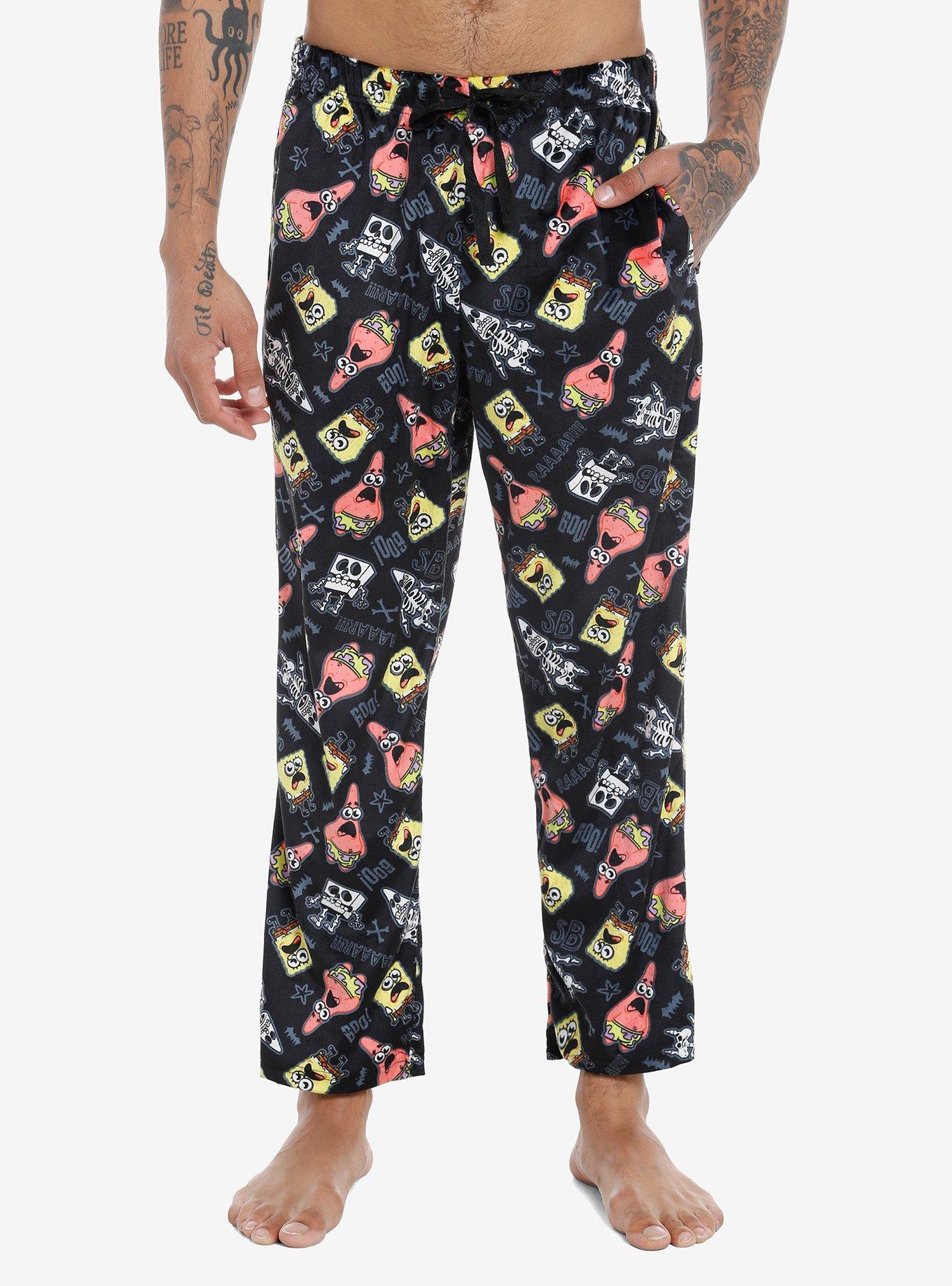 SpongeBob SquarePants Scared Characters Pajama Pants