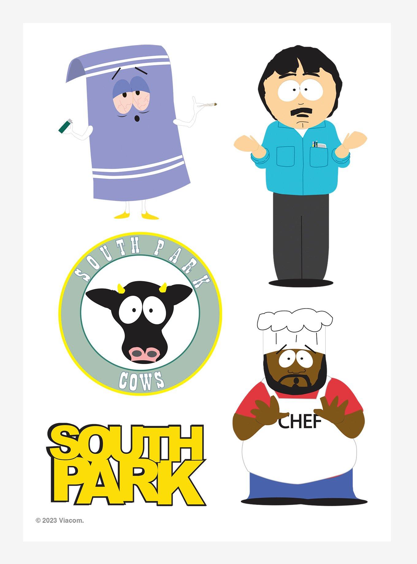 South Park Cartoon Figure Cute Stickers Set For Kids Toys