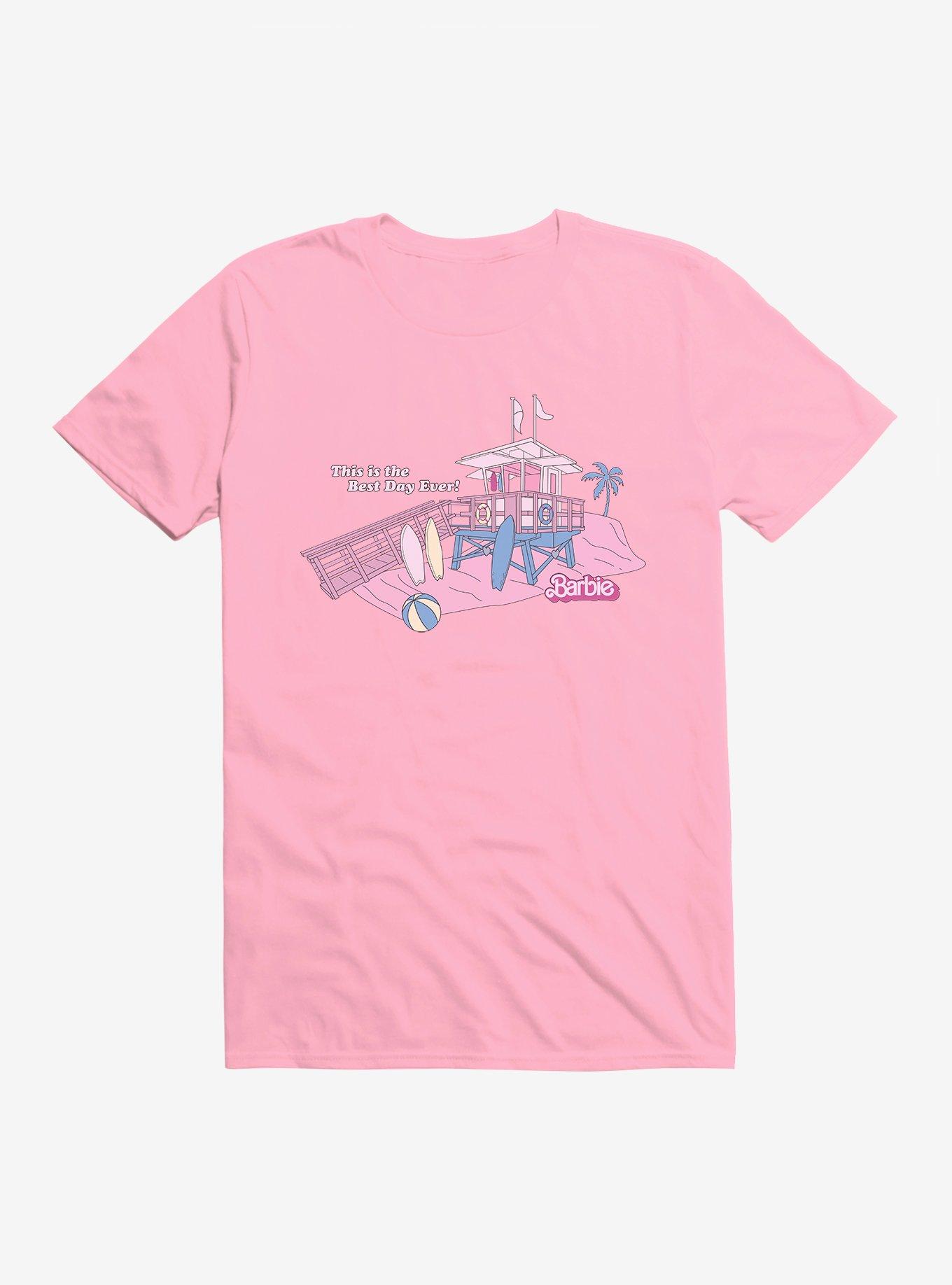 Barbie The Movie The Best Day Ever Beach Tower T-Shirt
