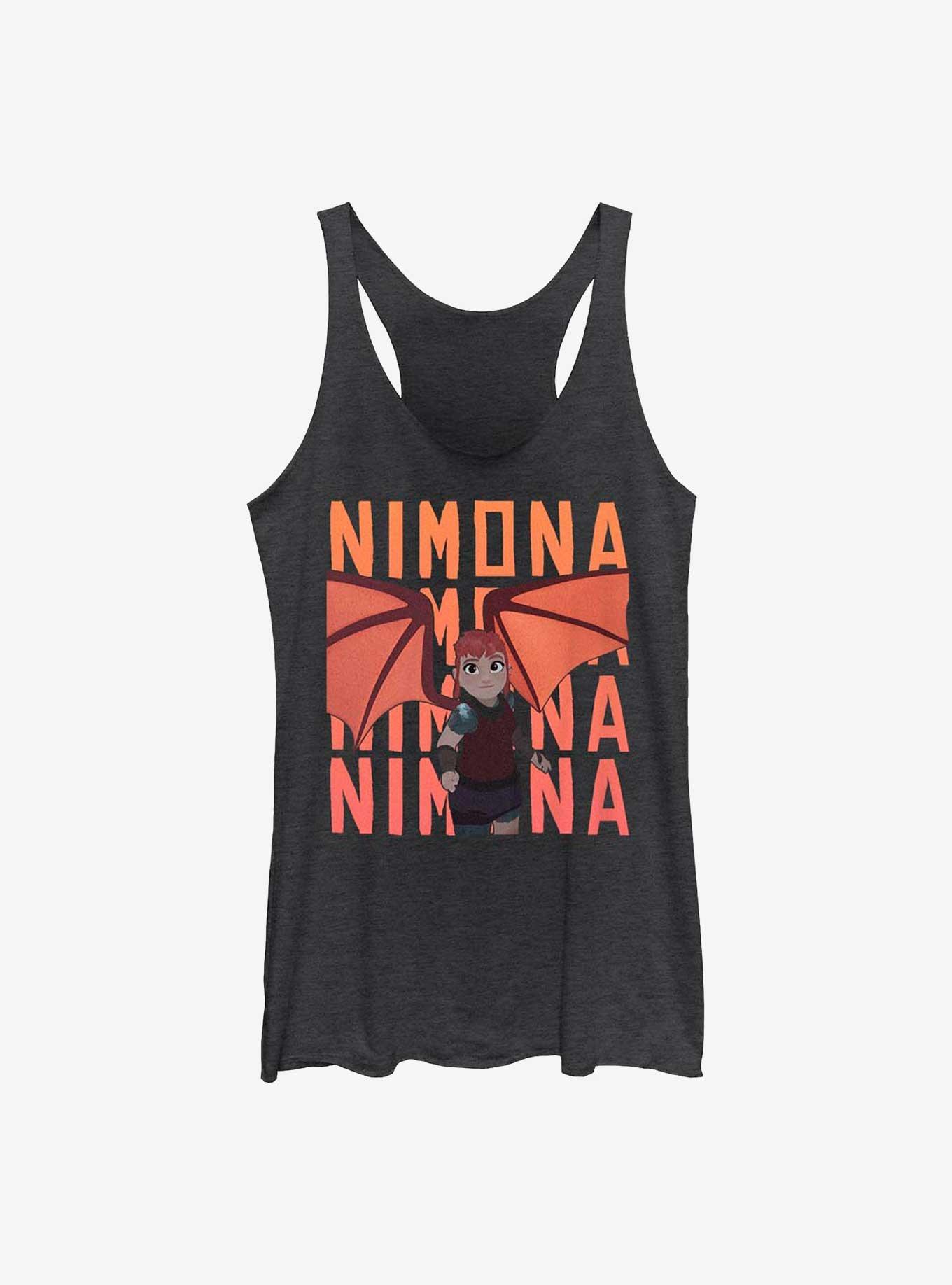 Nimona Stack Girls Tank, BLK HTR, hi-res