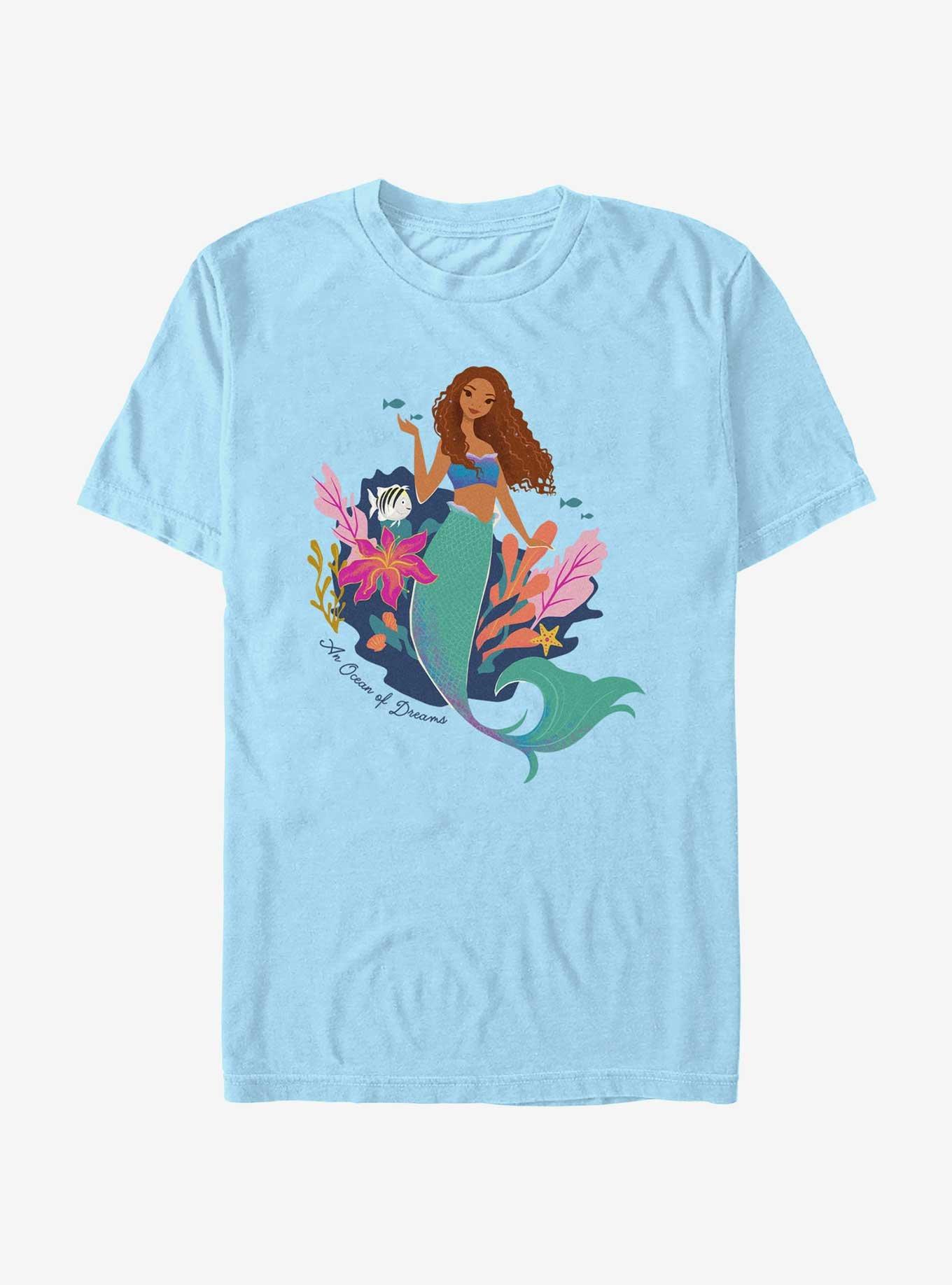 Disney The Little Mermaid An Ocean Of Dreams Extra Soft T-Shirt, LT BLUE, hi-res