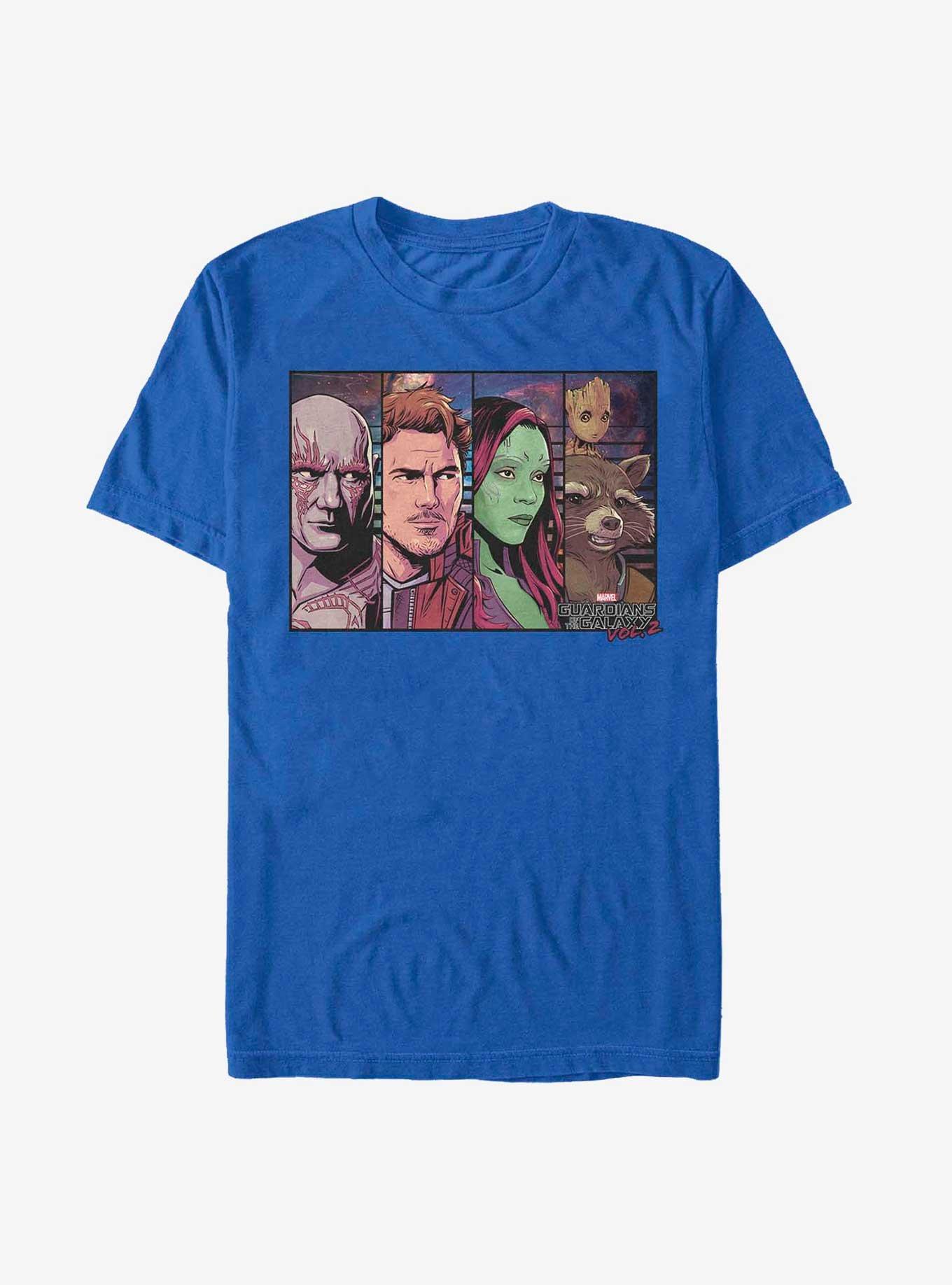 Marvel Guardians of the Galaxy We Is Boxed Extra Soft T-Shirt, ROYAL, hi-res