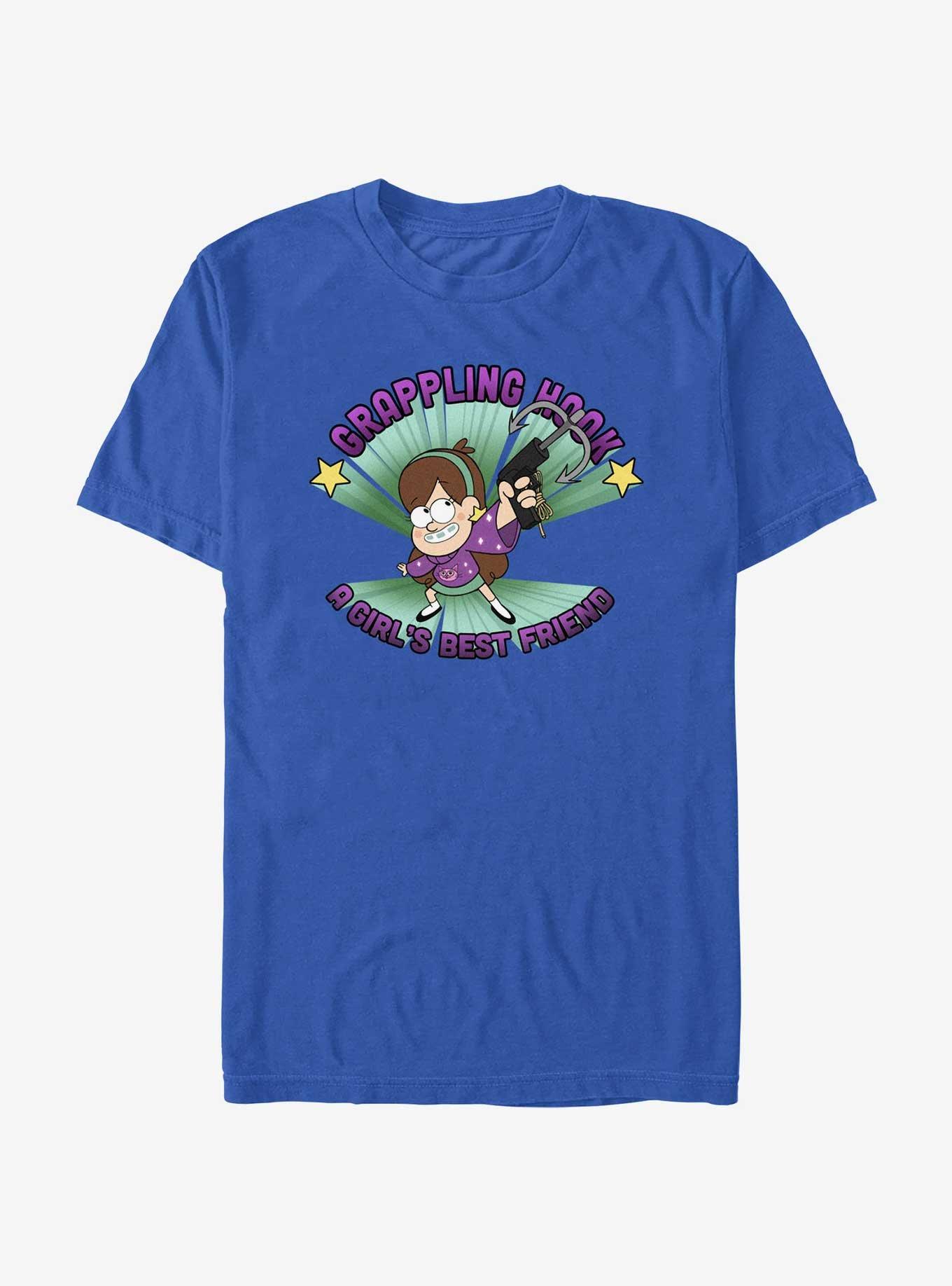 Gravity Falls Mabel Grappling Hook Extra Soft T-Shirt - BLUE