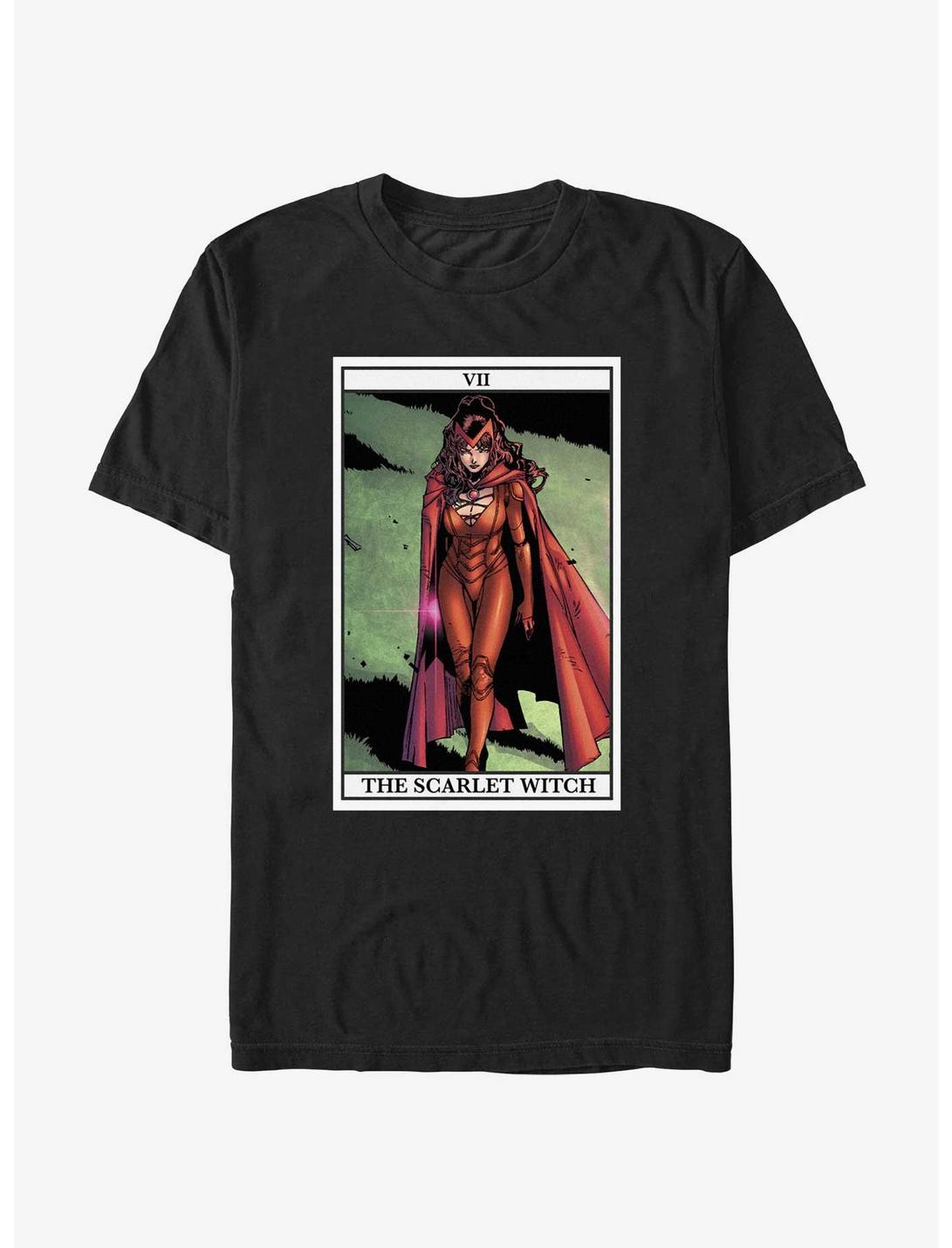 Marvel Scarlet Witch The Scarlet Witch Card Extra Soft T-Shirt, BLACK, hi-res