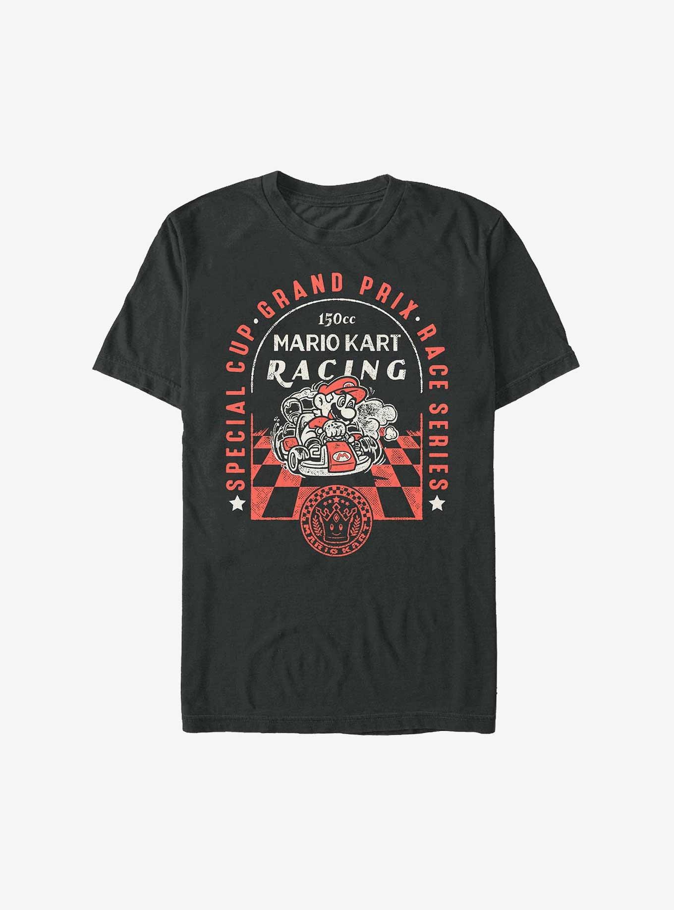 Mario Kart Racing Grand Prix Extra Soft T-Shirt - BLACK | Hot Topic