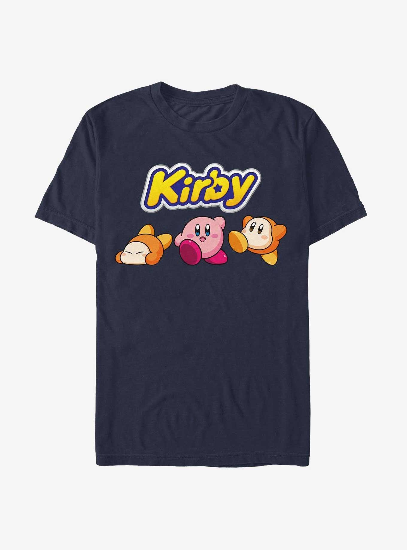 Kirby Waddle Dee and Kirby Logo Extra Soft T-Shirt, , hi-res