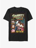 Gravity Falls Trust No One Comic Extra Soft T-Shirt, BLACK, hi-res