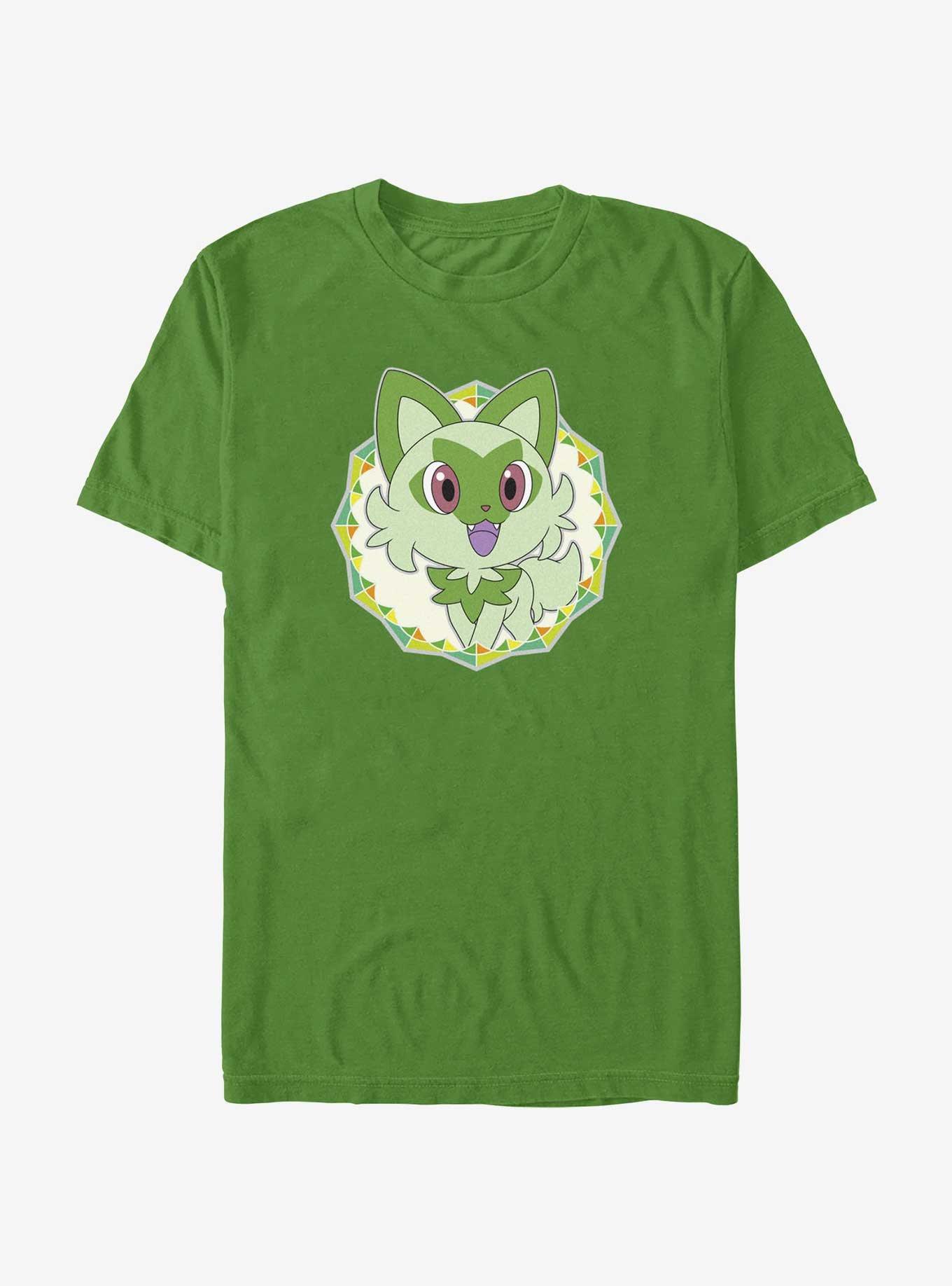 Pokemon Sprigatito Sparkle Extra Soft T-Shirt, KELLY, hi-res