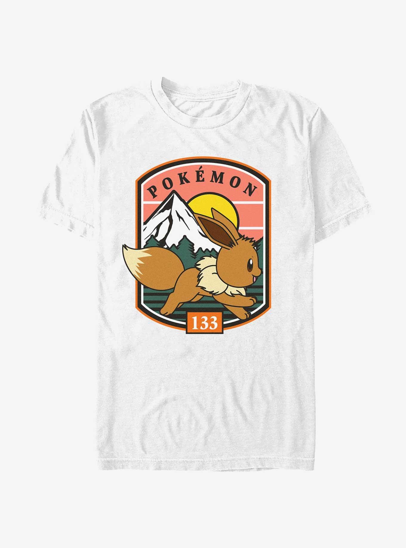 Pokemon Eevee Out On A Run Extra Soft T-Shirt, WHITE, hi-res